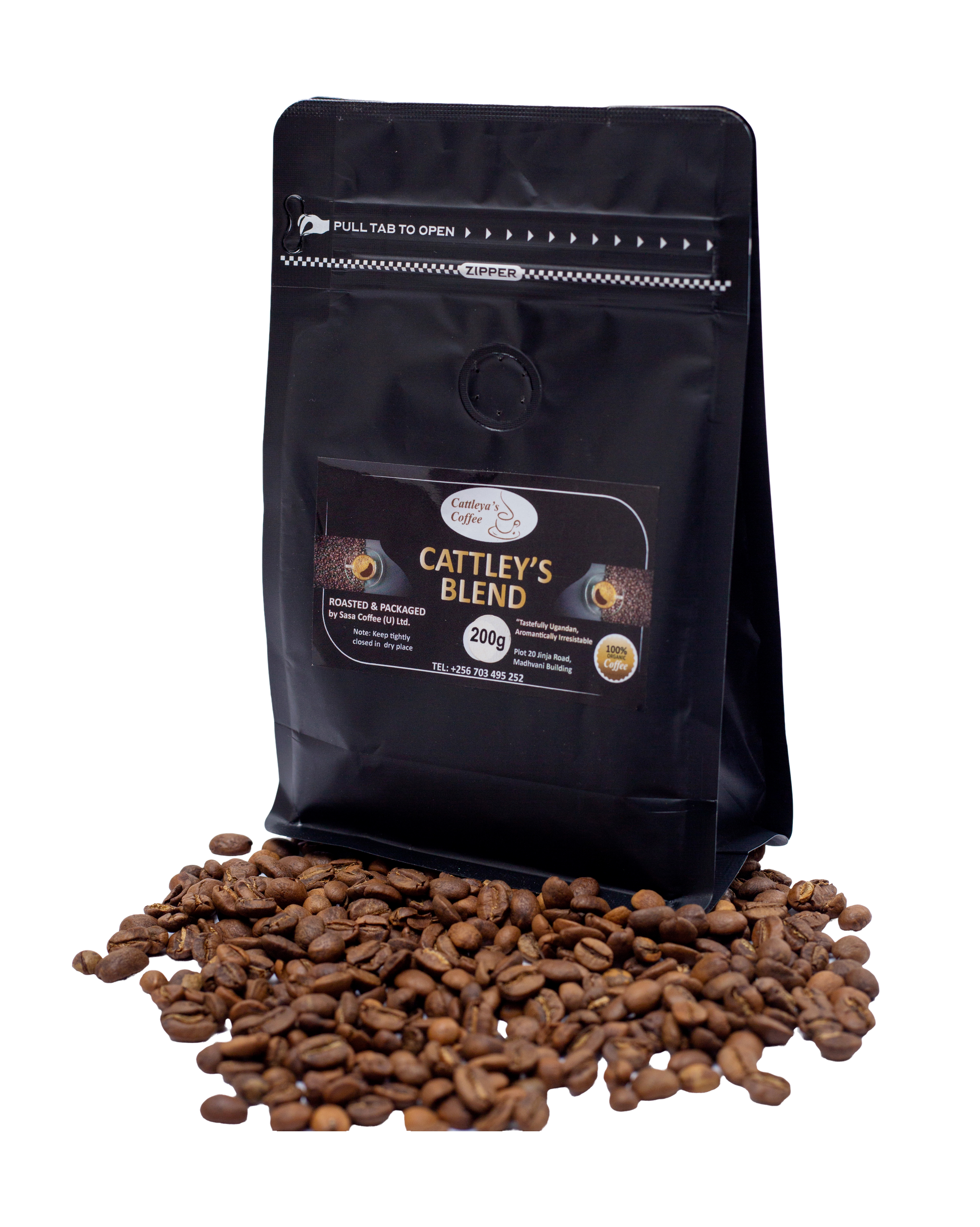 Roasted Coffee Beans -- 250g
